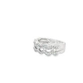 14k White Gold .65ct G SI1 Diamond Wave Ring